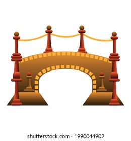 Royal bridge icon. Cartoon of Royal bridge vector icon for web design isolated on white background