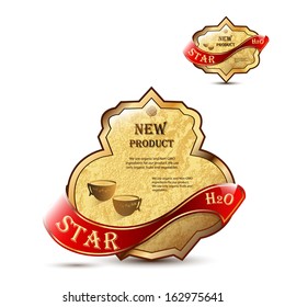 Royal brown labels