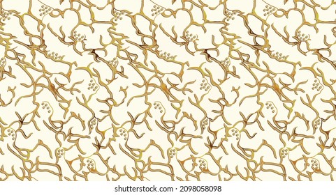 A royal brush line pattern, luxury wallpaper. skin  marble and gold abstract background texture. White marble pattern with curly grey and gold veins. Abstract texture and background. 2D illustration .