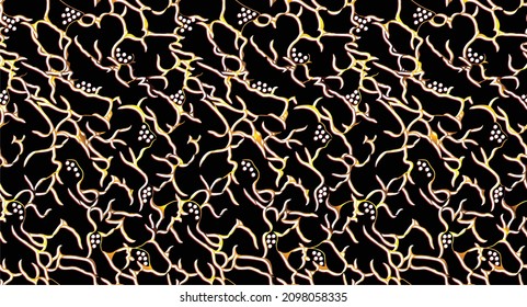 A royal brush line pattern, luxury wallpaper. black marble and gold abstract background texture. black marble background with yellow veins .Luxury abstract fluid art painting background alcohol ink .