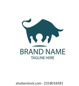 Royal Bull logo design for brand