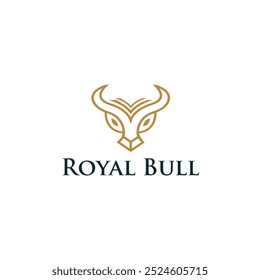 Royal Bull Logo Vector Minimalist Animals