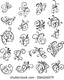 royal calligraphy elements for those who need symbols and abstract kinds of elements.