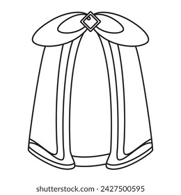 Royal cap outline icon Vector illustration