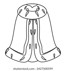Royal cap outline icon Vector illustration