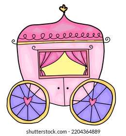 The royal car themed vector to bring the royal princess. This is very beautiful.