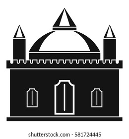 Royal castle icon. Simple illustration of royal castle vector icon for web
