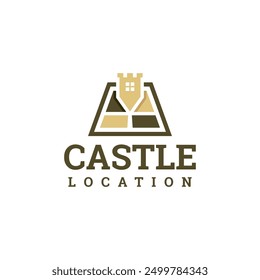 royal castle location logo vector