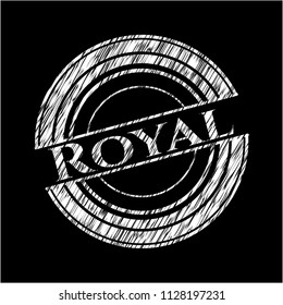 Royal chalk emblem