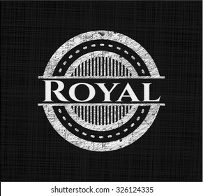 Royal chalk emblem