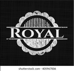 Royal chalk emblem