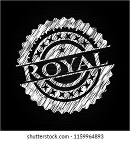 Royal with chalkboard texture