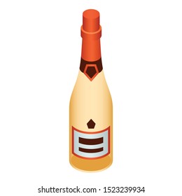 Royal champagne icon. Isometric of royal champagne vector icon for web design isolated on white background