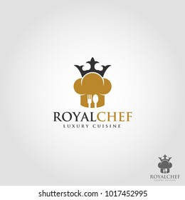 Royal Chef  Is A Stylish Professional Expert Chef Or Restaurant Logo