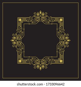 Royal Creative Frame with Art using line work