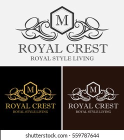 Royal Crest Design Logo