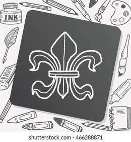 royal crest doodle