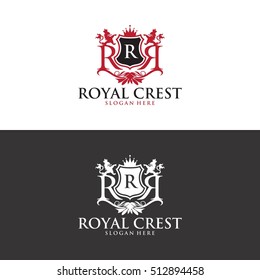 Royal Crest Logo Vector Stock Vector (Royalty Free) 512894458 ...