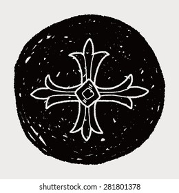 royal cross doodle