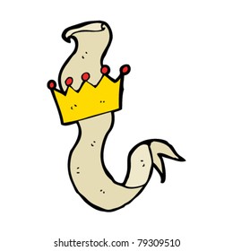 pancarta de la corona real