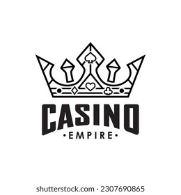 Royal Crown Casino Logo Design, Royal Poker King Logo Design Inspiration