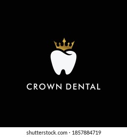 Royal crown dental logo design 