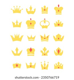 Royal Crown Design. Easy To Edit. EPS 10