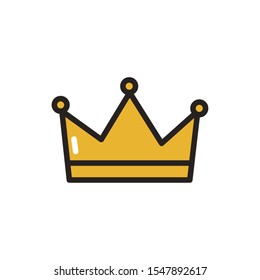 Royal crown design, King queen luxury jewelry insignia and emperor theme Vector illustration