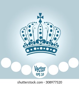 Royal Crown Doodle Hand Sketch style which is an emblem for royals, government and symbol of other meanings like immortality. Editable Vector Illustration.