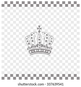 Royal Crown Doodle Hand Sketch style which is an emblem for royals, government and symbol of other meanings like immortality. Editable Vector Illustration.