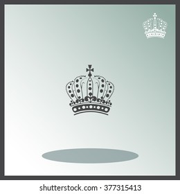 Royal Crown Doodle Hand Sketch style which is an emblem for royals, government 