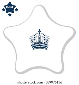 Royal Crown Doodle Hand Sketch style which is an emblem for royals, government 