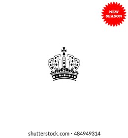 Royal Crown Doodle Hand Sketch style which is an emblem for royals, government  vector icon isolated on white background.