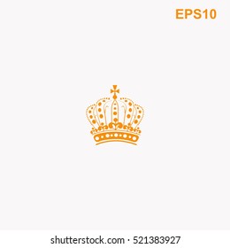 Royal Crown Doodle Hand Sketch style which is an emblem for royals, government  vector icon