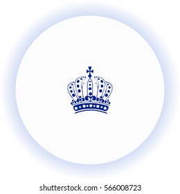 Royal Crown Doodle Hand Sketch style which is an emblem for royals, government   icon. Vector design.