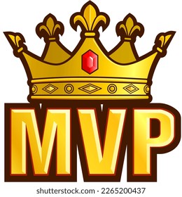 Royal Crown Emote Vector Illustration