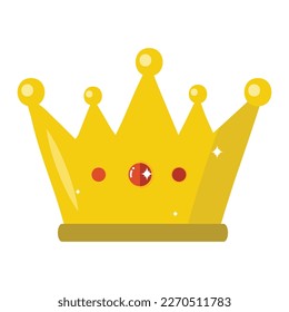 Royal crown Flat vector icon which can easily modify or edit 