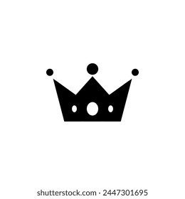 Royal Crown flat vector icon. Simple solid symbol isolated on white background