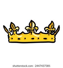 Royal Crown - Hand Drawn Doodle Icon
