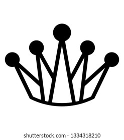 Royal crown icon design 