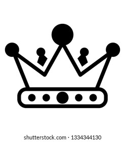 Royal crown icon design 