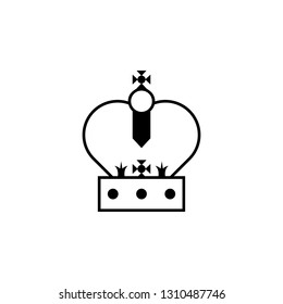 royal crown icon. Element of royalty for mobile concept and web apps icon. Thin line icon for website design and development, app development. Premium icon