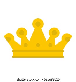 Royal crown icon flat isolated on white background vector illustration