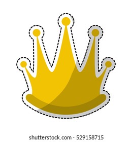 royal crown icon image vector illustration design 
