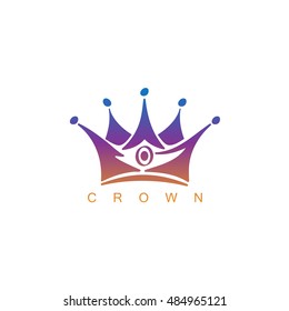 Royal Crown Icon - Isolated On White Background. Vector Illustration, Graphic Design. For Web, Websites, Print Material