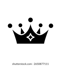 Royal crown icon representing power glory honor and status vector flat design for king queen or noble achievement symbol