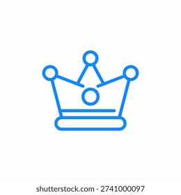 royal crown icon sign vector
