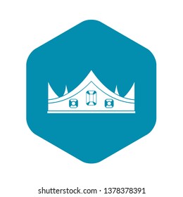 Royal crown icon. Simple illustration of royal crown vector icon for web