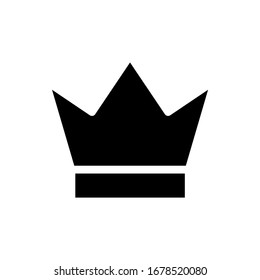 Royal crown icon in a trendy flat design