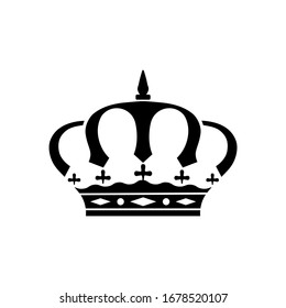 Royal crown icon in a trendy flat design